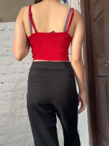 Red Glitter Top