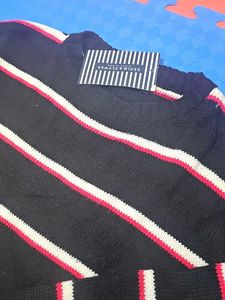 Striped Knit Sweater