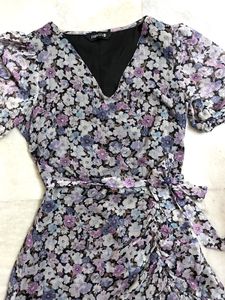 FabAlley Floral Wrap Dress