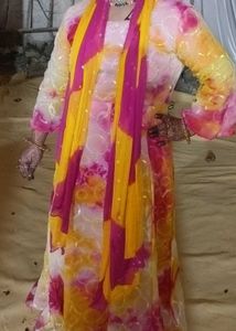 Multi colour gown