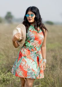 Printed One Piece Suitable For Summer Clothing