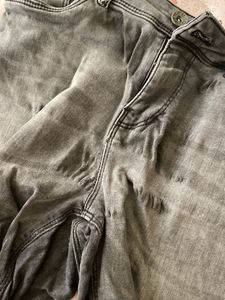 Gray Denim Shorts