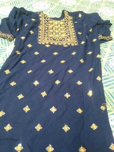 Kurti With Embroidery On It