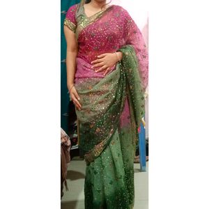 Sequence Work Saree 💞