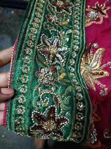 Net Full Of Zari Work Saree Perfect For Wedding
