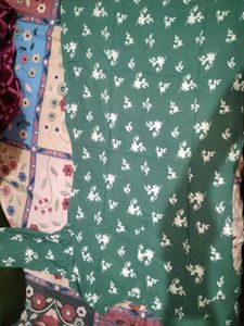 Green Floral Print Top