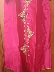 Pink Embroidered Kurti