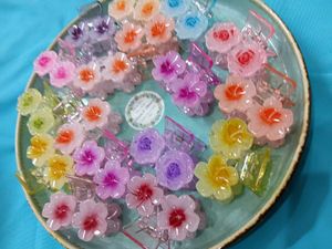 Flower Hair Claw Clips