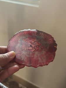 Red Resin Coaster