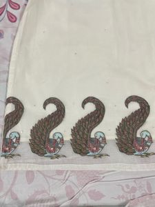 Chanderi Silk Mirror Work Embroidery Kurta