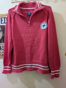 Polo sylt Red Knit Pullover Sweater
