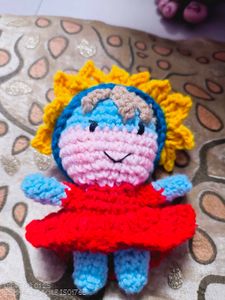 Handmade Crochet Sunflower Doll