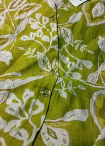 NEW 🥰Olive Green Floral Print Kurti💫