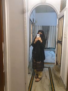 Beautiful Bottle Green Uper Khimar Or Hijab