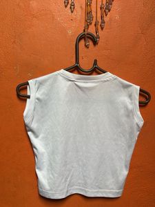 A White Crop Top
