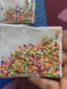 Star And Heart Shape  Sequins 3 Packet