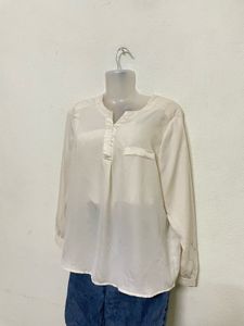 H&amp;M Vintage Romantic Pocket Shirt