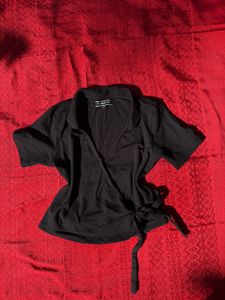 Black Wrap Top