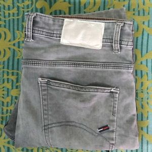 Gray Wash Denim Jeans