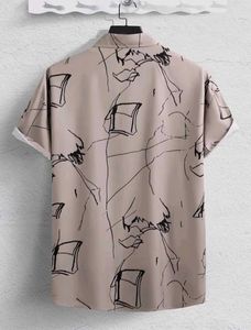 Abstract Print Casual Shirt
