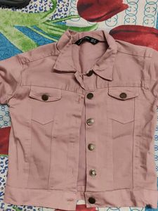 Pink Denim Jacket