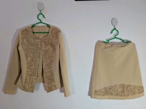 Elegant Skirt & Blazer Set