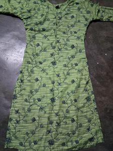 Green Daily Wear Kurta For Women