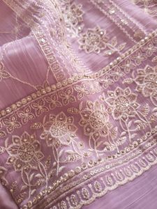 Customised Crushed Silk Suit Set Lavender💜
