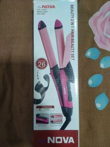 Beauty NOVA 2 IN 1 HAIR STRAIGHTENER AND CURLER