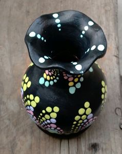 Handmade Mandala Dot Art Flower Pot