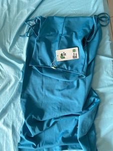 NewMe Blue Bodycon Midi Halterneck Dress