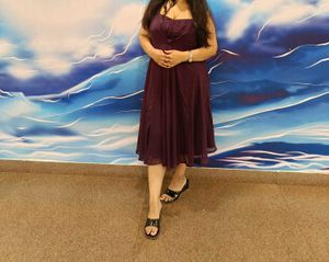 Purple Midi Dress