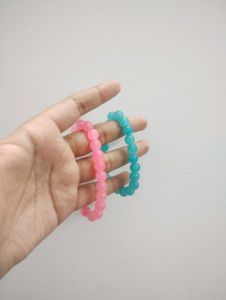 Trendy Bracelets Pink and Blue Combo (SALE!)
