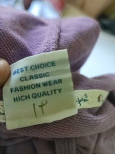 Pretty Lavender Hoodie - 36” Bust, Like New