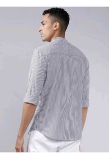 Roadster white and black kurta shirt