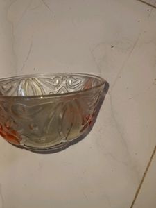 Glass Bowl Small With Self Design Set Of 6