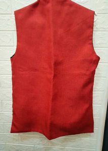 Red Galaxy Nehru Vest High Quality