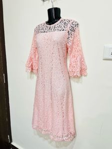 Flash Sale-Pastel Pink A-Line Dress