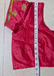 Gorgeous Pink Embroidered Saree with Blouse