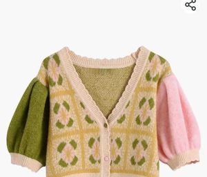 Colourful Cute Knitted Cardigan