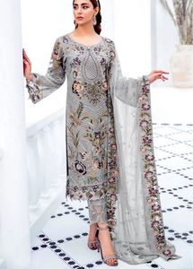 Unstitch Pakistani Suit With Patch
