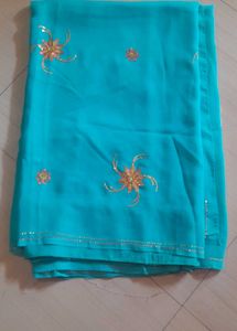 Blue Saree