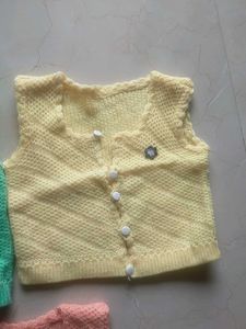 Vintage Knit Baby Vests (Set of 3)