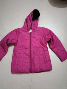 Pink Kids Hooded Jacket