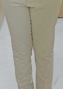 Slim fit Stretchable Charming Creame Pant