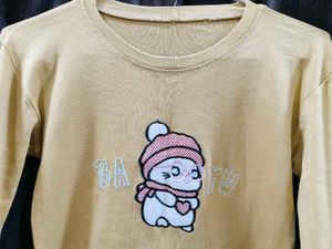 Cute Embroidered Graphic Tee
