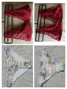 Combo Of 1 Bra &amp; One Brief With Freebie