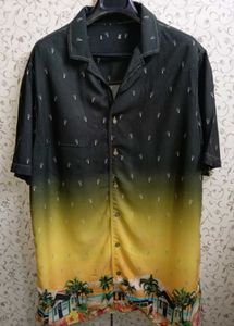 GUESS Mens Hawaiian Shirt