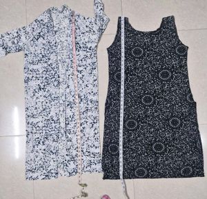 Printed Kurti with Shrug