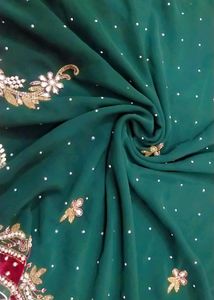 Full Zari Work Bride Saree Hand Made Without Damag